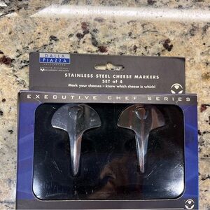 Vintage Stainless Steel Cheese Markers Set
